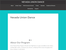 Tablet Screenshot of nevadauniondance.com